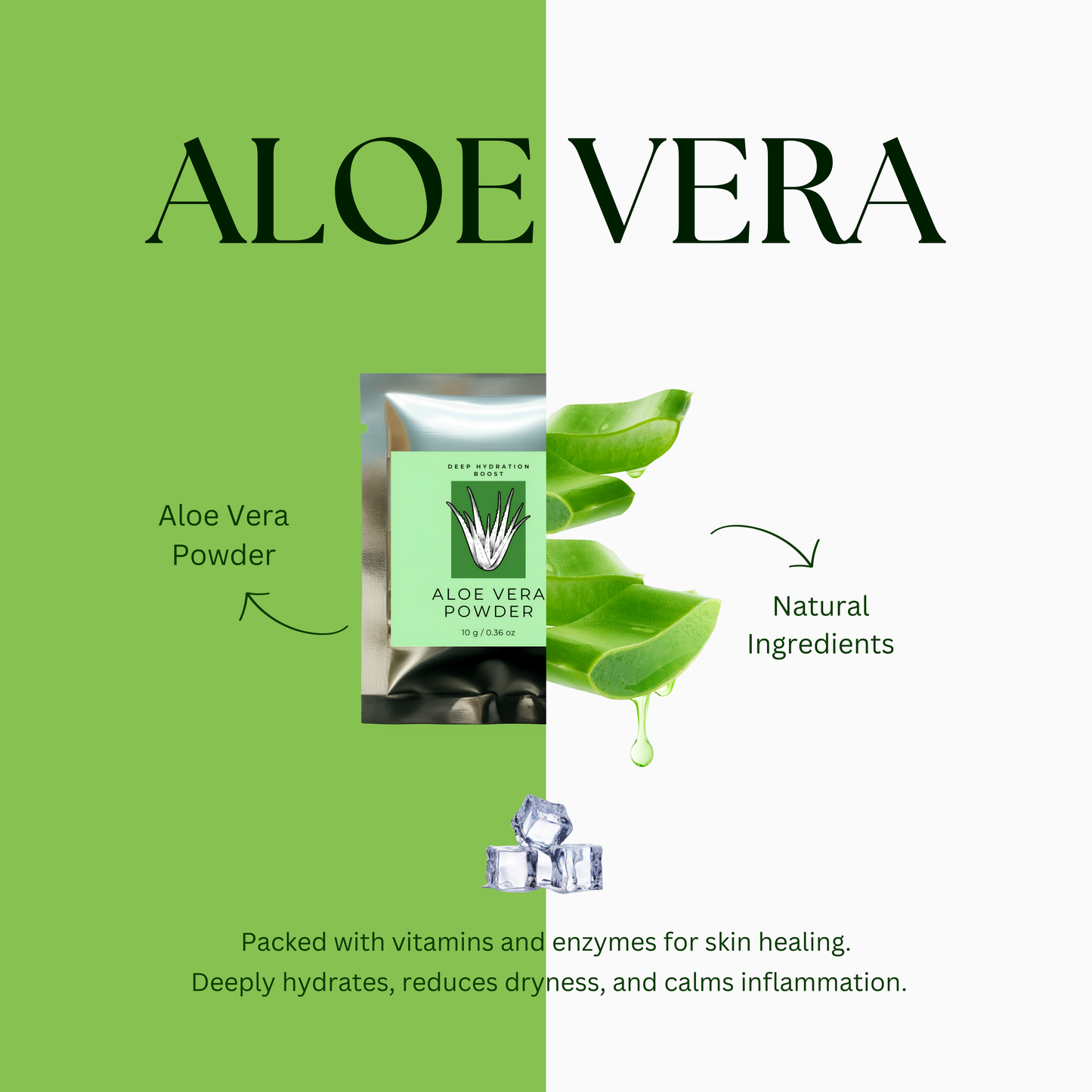 Radiant Calm Duo – Skincare Ice Therapy Sachets (Hibiscus & Aloe Vera)