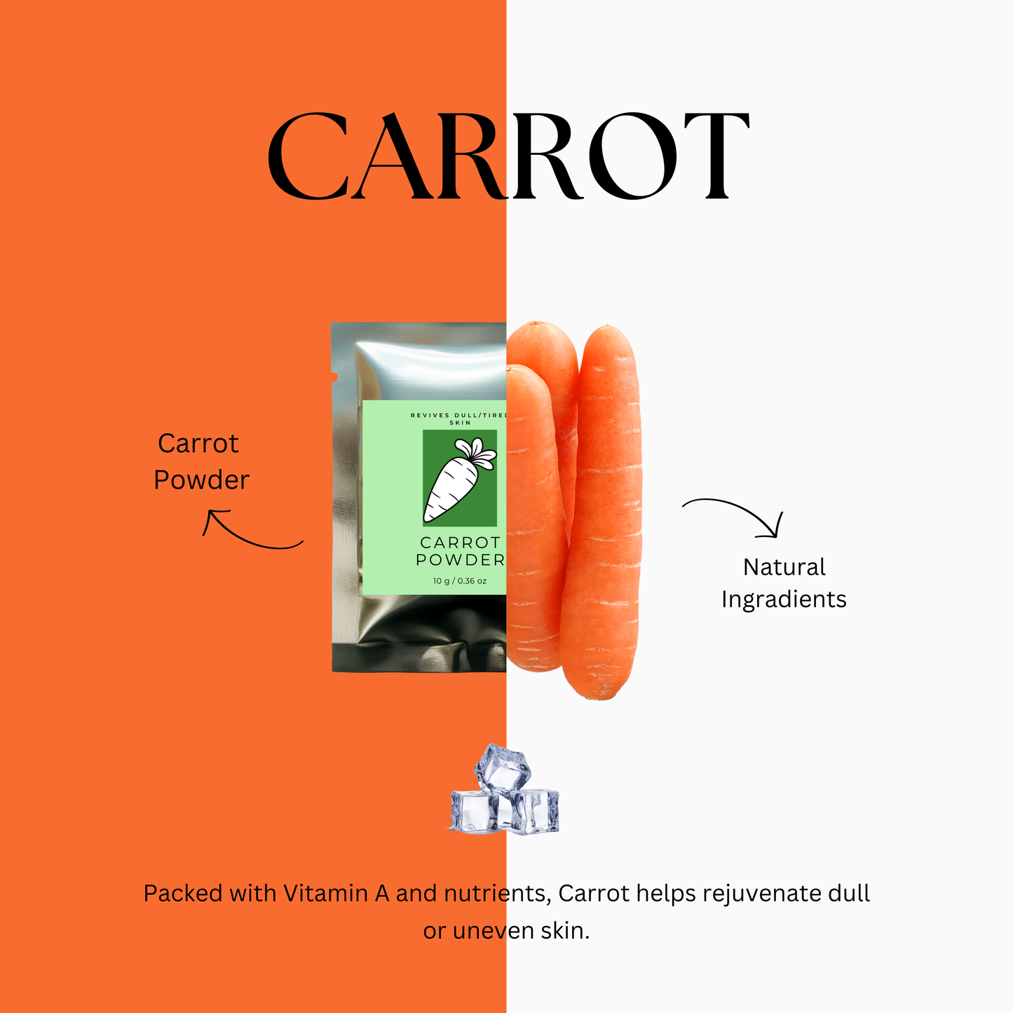 Glow Up Duo – Skincare Ice Therapy Sachets (Beetroot & Carrot)