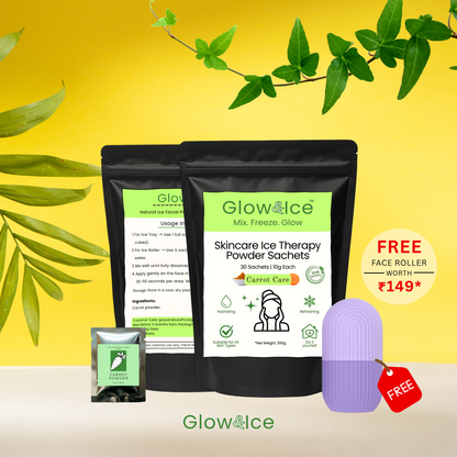 Carrot Care – Skincare Ice Therapy Sachets (Carrot Powder)