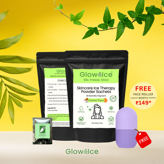 Carrot Care – Skincare Ice Therapy Sachets (Carrot Powder)