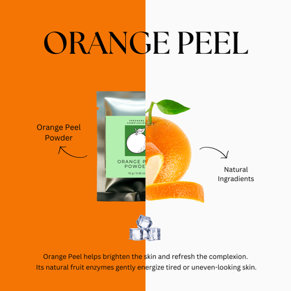 Citrus Glow – Skincare Ice Therapy Sachets (Orange Peel Powder)